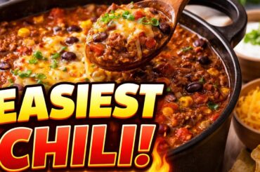 The Easiest Chili Recipe Ever 🌶️🔥 30 Minute Comfort Food