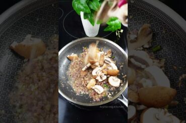 Creamy Black Pepper Mushroom Without Cream | Creamy Mushroom | Mushroom Recipe | #shorts #shortsfeed