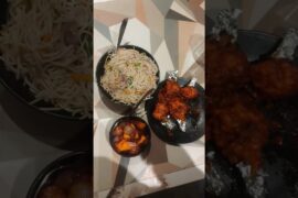 chinese platter pannier chilli hakka noodles &chicken lolipop 🍗😍||#foryou #viralshorts #chinesefood