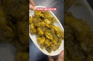 Spicy Pepper Mushroom | Restaurant Style Pepper  Mushroom Fry | Easy Veg Starter