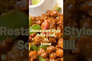 Trending Crispy Dry Soya Chilli Recipe #shorts #cooking #recipe #soyachunks #soyachilli
