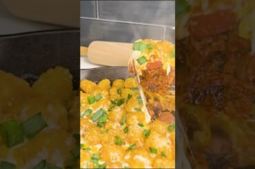 Chili Cheese Tater Tots | Hearty and Cheesy