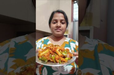chilli gobhi recipe 😋😋 #shorts