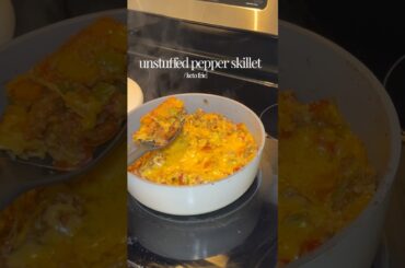 unstuffed pepper skillet (low carb)