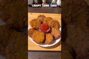Trending recipe of crispy corn tikki #shorts #snacks #tikki #corn #trending #viral #shortsfeed #food