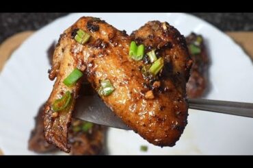 Crispy Garlic Pepper Chicken Wings | Easy Home Style Recipe