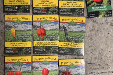 My Sandia selection of seeds for spring