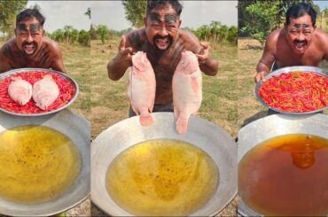 Yummy crispy fish with chili recipe - village food