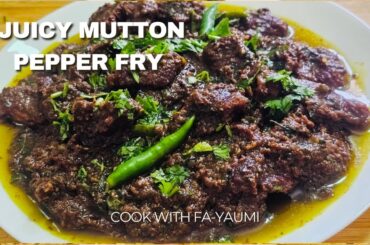 Mutton Pepper Fry in Pressure Cooker | Juicy & Spicy Ramadan Special Recipe