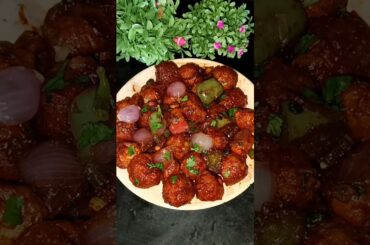 Soya chili#recipe #food #katkitchen #shorts