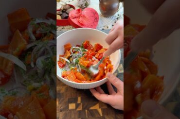 Salata de ardei copti in 10 minute.