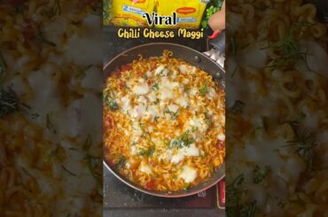 Chilli Cheese Maggi 🌶️🍝 #shorts #ytshorts #recipe #shortsfeed #viral #easyrecipe #spicyfood #maggi
