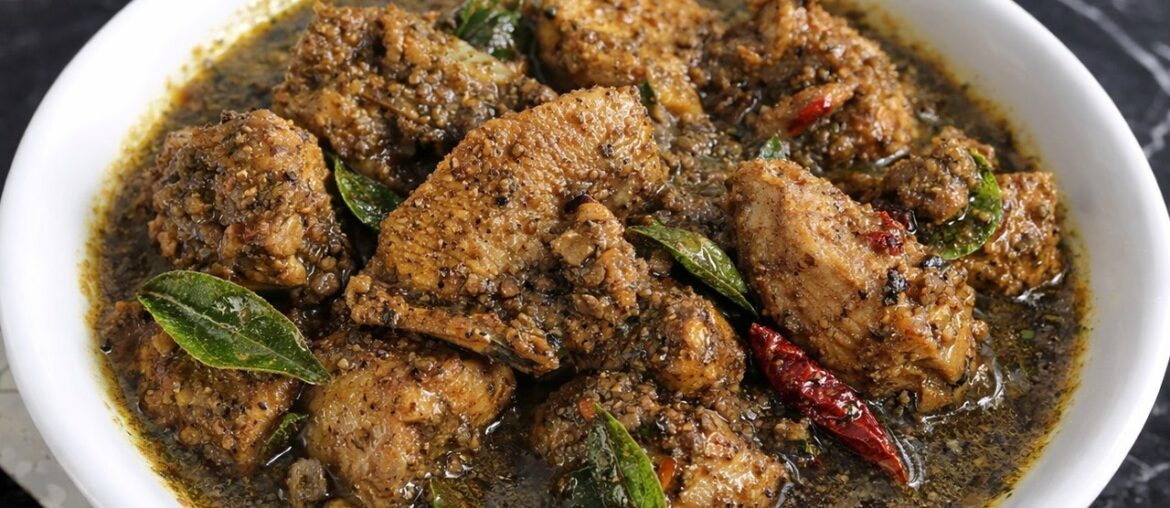 Pepper Chicken Recipe | Pepper Chicken Gravy Dry Style | Chicken Milagu Varuval