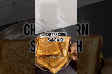 Cheese corn sandwich | #corn #cheese #chili #recipes #easyrecipe #shortsfeed #sandwich #shorts