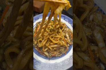 My favorite Yaki Udon using Lee Kum Kee’s Premium Soy sauce, Oyster Sauce and Chili crunch #recipe