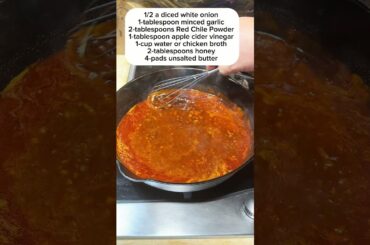 Red Chile Glazed Chicken Thighs! #chickendinner #fypシ #youtubeshorts #cooking #recipe #food #fyp