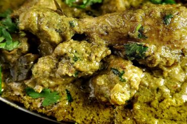 Andhra Green Chilli Chicken | Restaurant Style Green Chicken Recipe (Rice & Chapati)