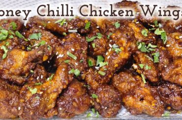 Honey Chilli Chicken Wings Recipe | Crispy, Spicy  & Sweet | Restaurant Style