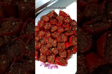 Red Chilli Pickle recipe | Lal Mirchi ka Aachar | Stuffed Pickle recipe | Testy Mirchi Aachar  |