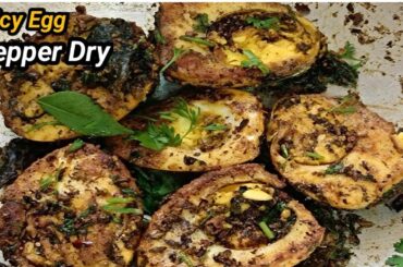 Egg Pepper Dry Recipe 🍳🔥 | How to Make Spicy Egg Pepper Fry at Home #eggpepperfry #eggrecipe #eggfry