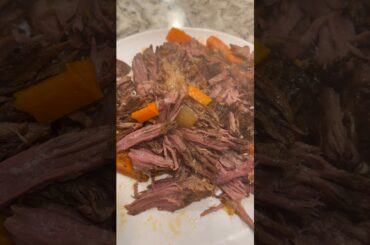 Dr. Pepper Pot Roast- so tender and juicy. #dinner #recipe #roast t