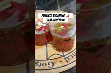 Pimenta biquinho sem ardência #shorts #receitas #pimentas