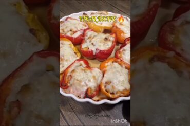 Viral Stuffed Pepper Recipe You Must Try 🔥 #shorts #shortsfeed #ytshorts #youtubeshorts