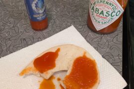 Thicker sauces interaction with bread. Interesting