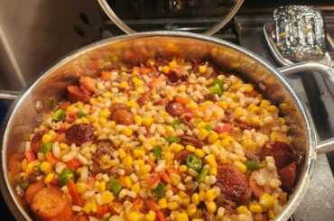 Made maque choux last night. Recipe in comments.