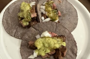 Flat Iron Steak Tacos