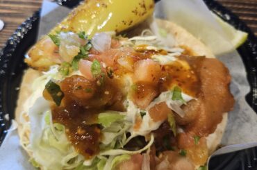 My free fish taco from taco nazo