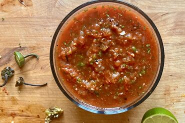 Half-roasted the house salsa recipe and it was good