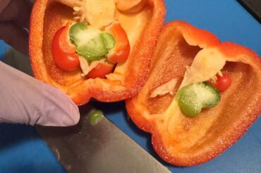Interesting cross section on my red bell pepper