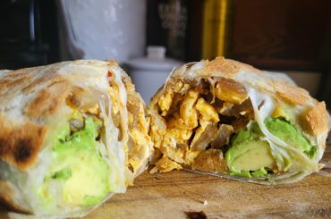 After a fun night and a hard workout out, this burro is like a power bar but way better.