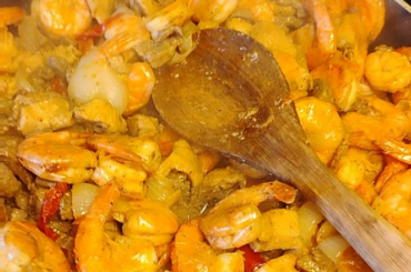 Last week i made shrimp fajitas