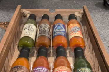 Trying the game of thrones hot sauce