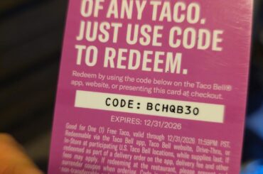 From a Taco bell employee