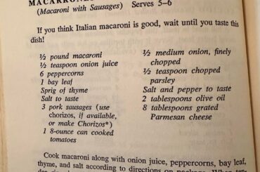 Looking through my grandma’s cookbooks and found this gem.