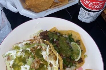 Chicken Sopes and Steak Tacos