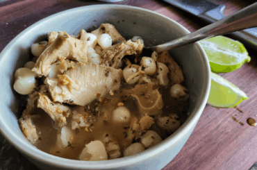 Un menudito blanco para mi almuerzo.