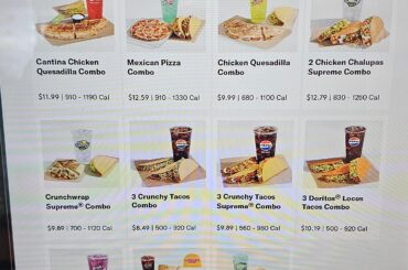 Is there a valid reason SOFT taco combos are off the kiosks?