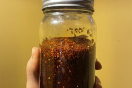 Kashmiri chili oil, it smells heavenly.