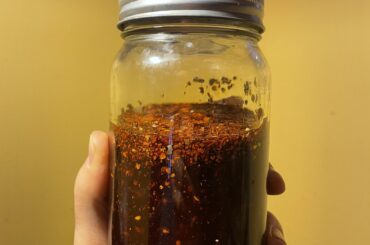 Kashmiri chili oil, it smells heavenly.