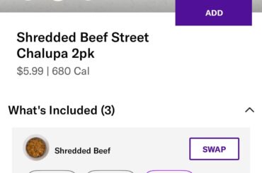 The Taco Bell near me doesn’t have the new chicken bacon ranch street chalupas, it has shredded beef street chalupas