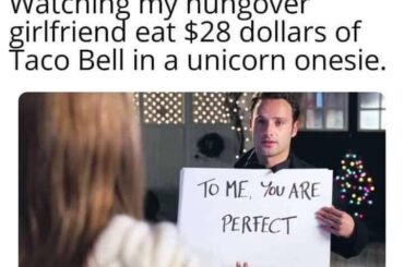 This meme was saved in 2020. Since then Taco Bell prices have increased by as much as 81%. If this meme were made today, the hungover girlfriend would be eating as much as $35 worth of Taco Bell