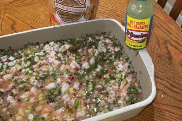 El Yucateco with shrimp ceviche