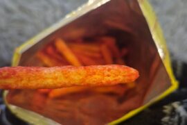 I'm done with you Chester's Hot Fries!