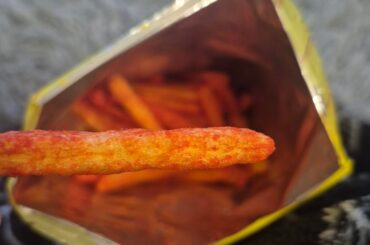 I'm done with you Chester's Hot Fries!