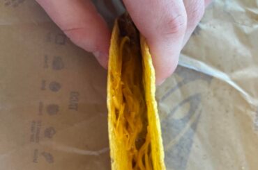 Went to Taco Bell and I only got this much meat went to complain and they said that’s is only how much their scoops can hold.