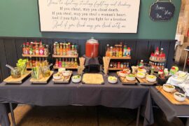 Usually I’m not impressed with a Bloody mary bar.. but this one exceeded my expectations